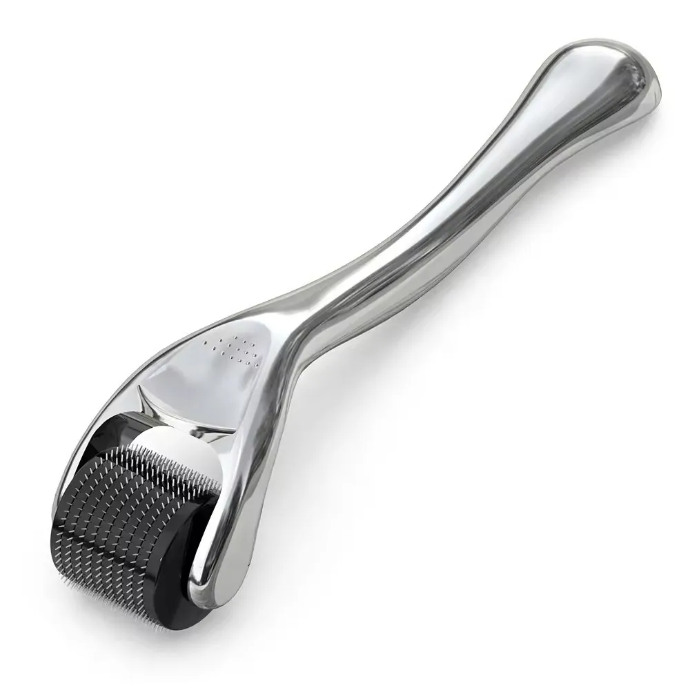 Elegant Silver DRS 540 Microneedling Roller Micro Needle Mesotherpy Derma Roller for Home Use Skin Care ,Beard And Hair regrowth