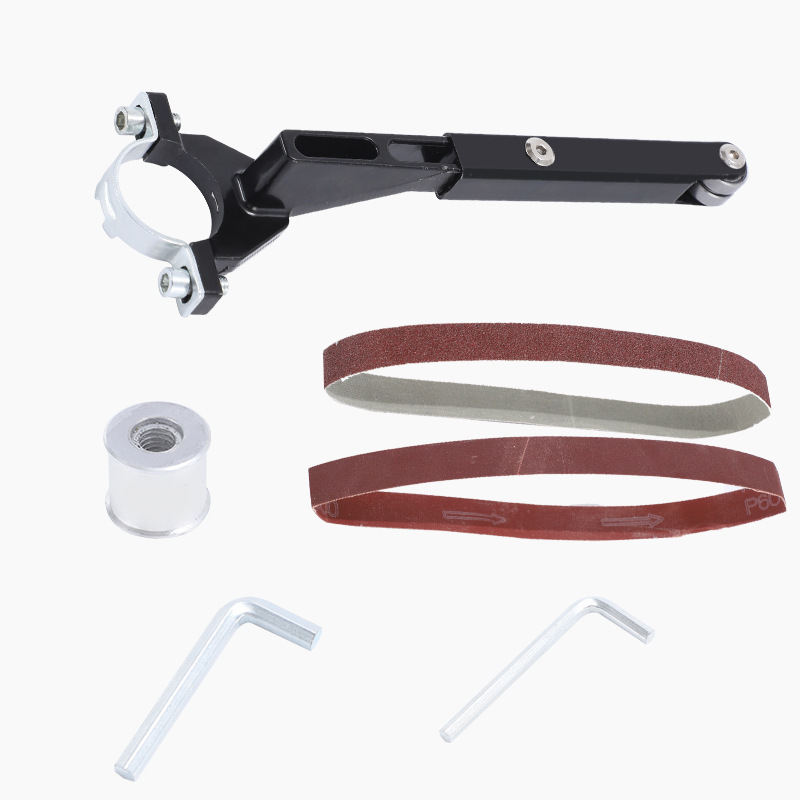 Amoladora Mini lijadora Máquina pulidora inalámbrica multifuncional, accesorios de lijadora de correa de modificación de amoladora angular para el hogar, herramientas