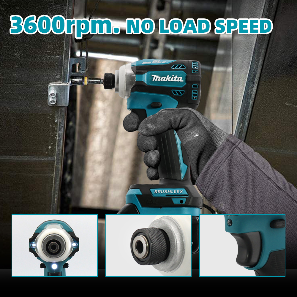 Makita DTD171 Cordless Driver Drill 18V Brushless High Torque Motor LmpactElectric Screwdriver Variable Speed Power Tool