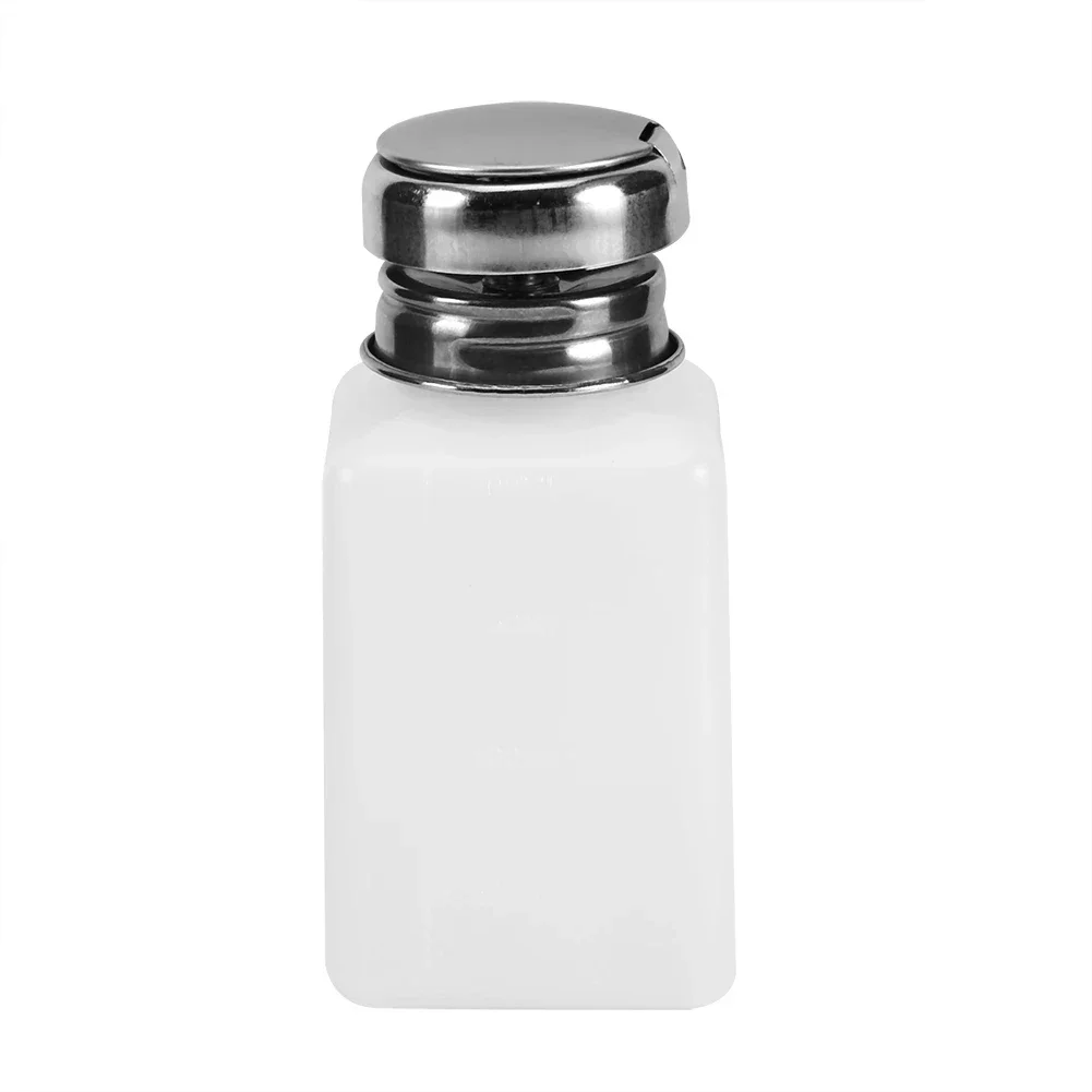 200ML 휴대용 프레스 빈 리필 용 병 액체 알코올 펌프 UV 젤 매니큐어 클리너 아세톤 워터 리무버 디스펜서