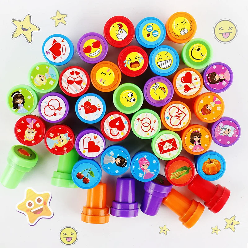 10 ชิ้น/กล่องการ์ตูนแสตมป์สัตว์ไดโนเสาร์แสตมป์ของเล่นเด็กของขวัญวันเกิดรักษาเด็กผู้หญิง Party Favors School Award Goodie Filler