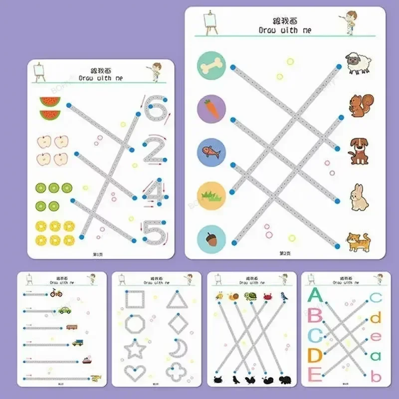 Magic Practice Copybook Magical Tracing Workbook Control Training Book Reusable Children Montessori Drawing Education Books