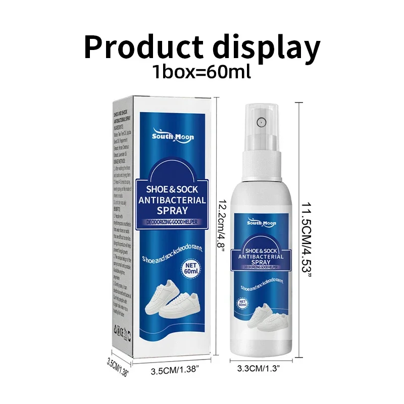รองเท้าถุงเท้าสเปรย์กําจัดกลิ่นเท้ากลิ่นรองเท้าStink Removerรองเท้าระงับกลิ่นกายAntiแบคทีเรียAntiperspirant Freshener Feet Care