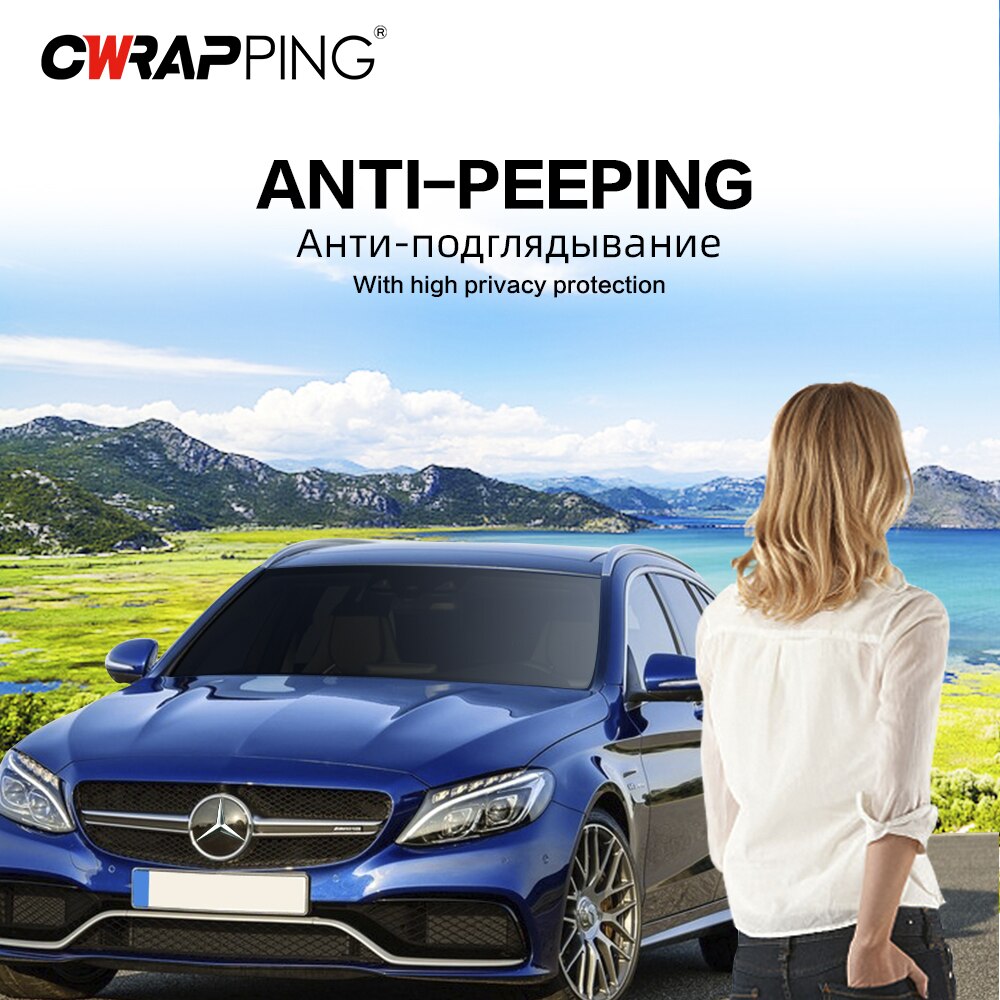 รถหน้าต่างฟิล์มฤดูร้อนพลังงานแสงอาทิตย์ UV Protector Tint Tinting ฟิล์มสําหรับรถยนต์หน้าต่างความเป็นส่วนตัวฟิล์ม 50 ซม.X 300 ซม.Sun Shade ฟิล์ม