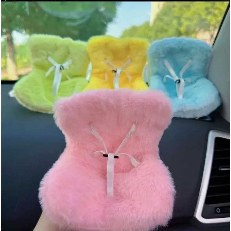 Mini Pluszowa Lalka Fotelik Bezpieczeństwa Kawaii Labubu Idol Kpop Lalka Pluszowa Fotelik Samochodowy Aromaterapia Powietrzna Dekoracja Ozdoba Samochodowa Prezenty