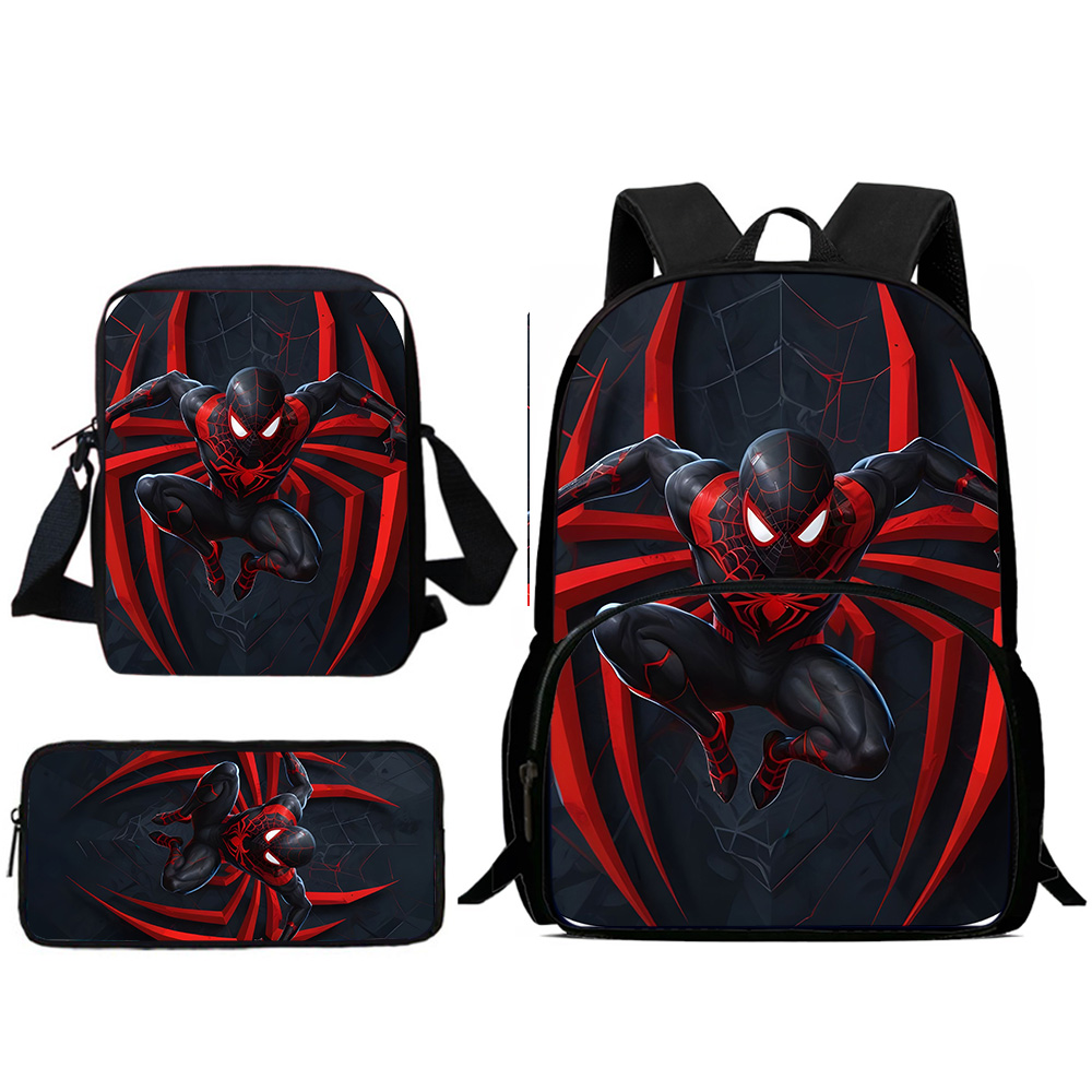 Conjunto de uds. De mochilas de anime Spiders-man para niños, bolso de hombro, estuche para lápices, mochilas escolares de gran capacidad para niños y niñas, el mejor regalo
