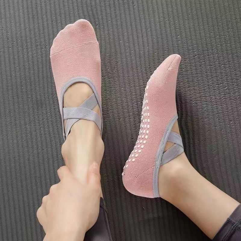 Yoga Socks Women High Quality Pilates Socks Anti-Slip Breathable Bandage Yoga Socks Ankle Ladies Ballet Dance Sports Socks
