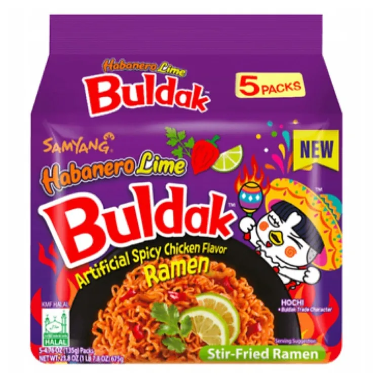 Zupka Instant SAMYANG Stir-Fried Ramen Habanero Lime Buldak 5x 135g