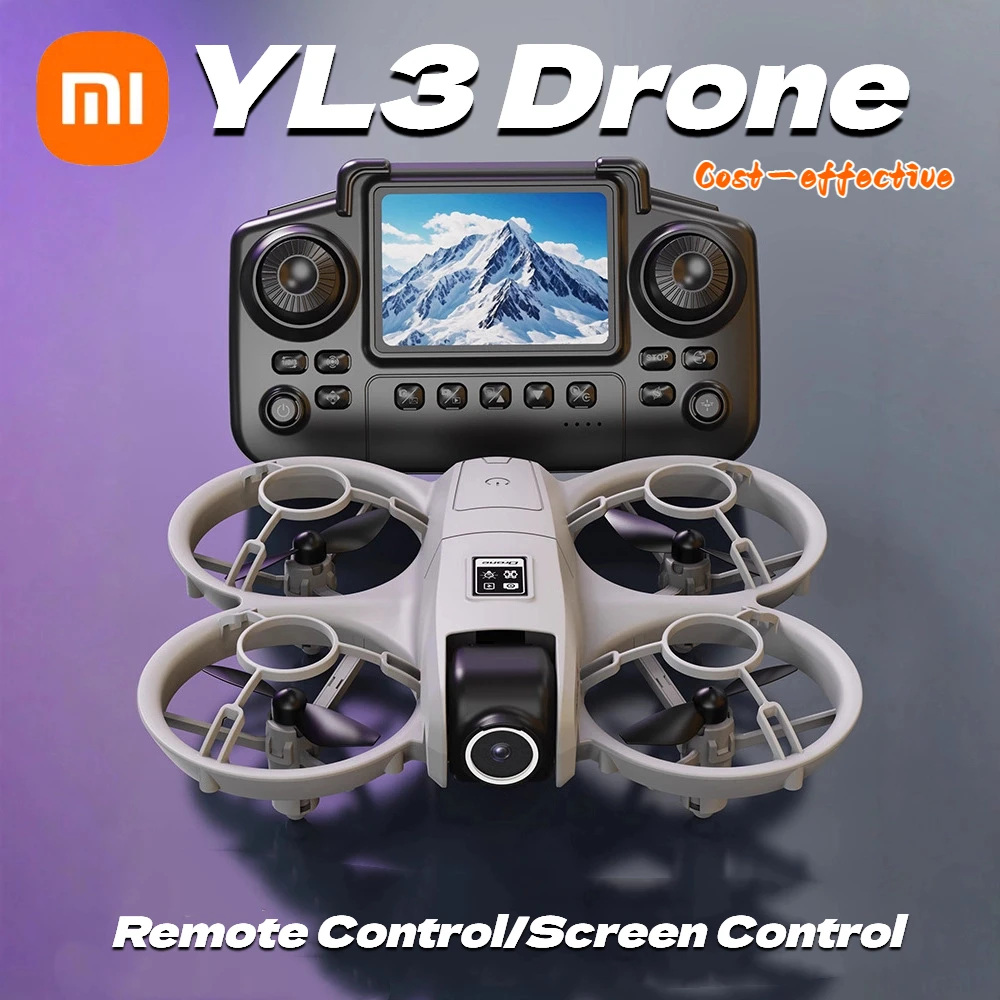 Xiaomi YL3 Drone GPS Professionele 8K HD Camera 3-assige Gimbal Antenne Schermbediening Obstakel vermijden 3 Batterijen FPV RC Drone