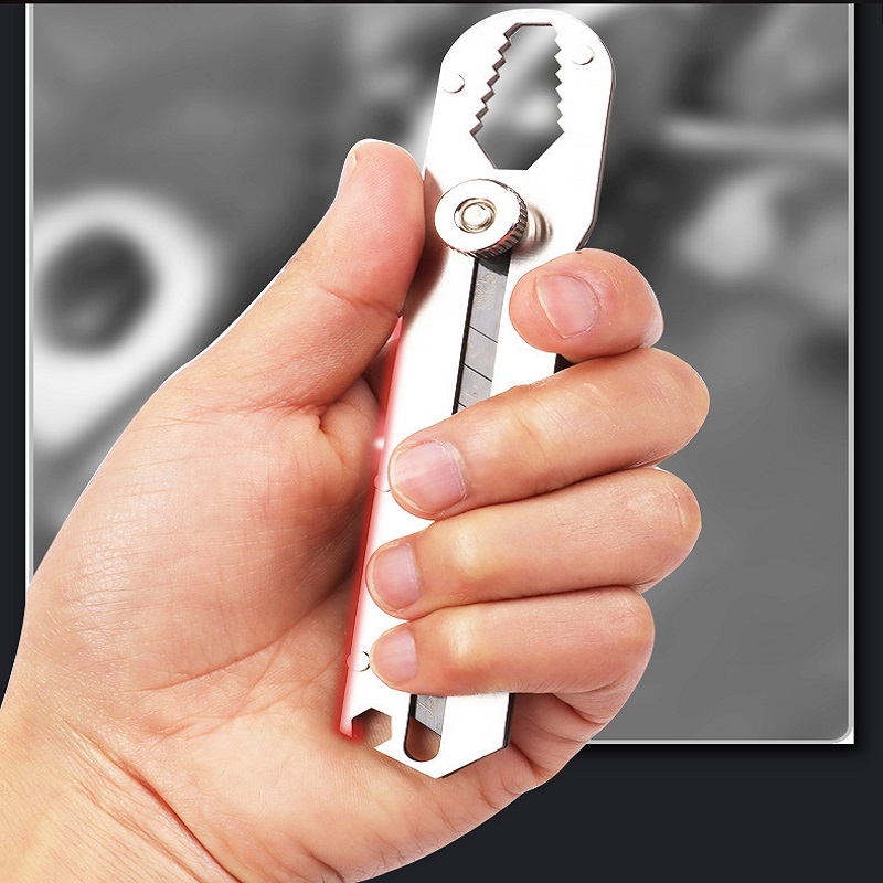 Removedor de raspador de cuchillo multiusos de acero inoxidable 10 en 1, multiherramientas para limpieza del hogar y la Oficina, llave de pala, destornillador, botella abierta