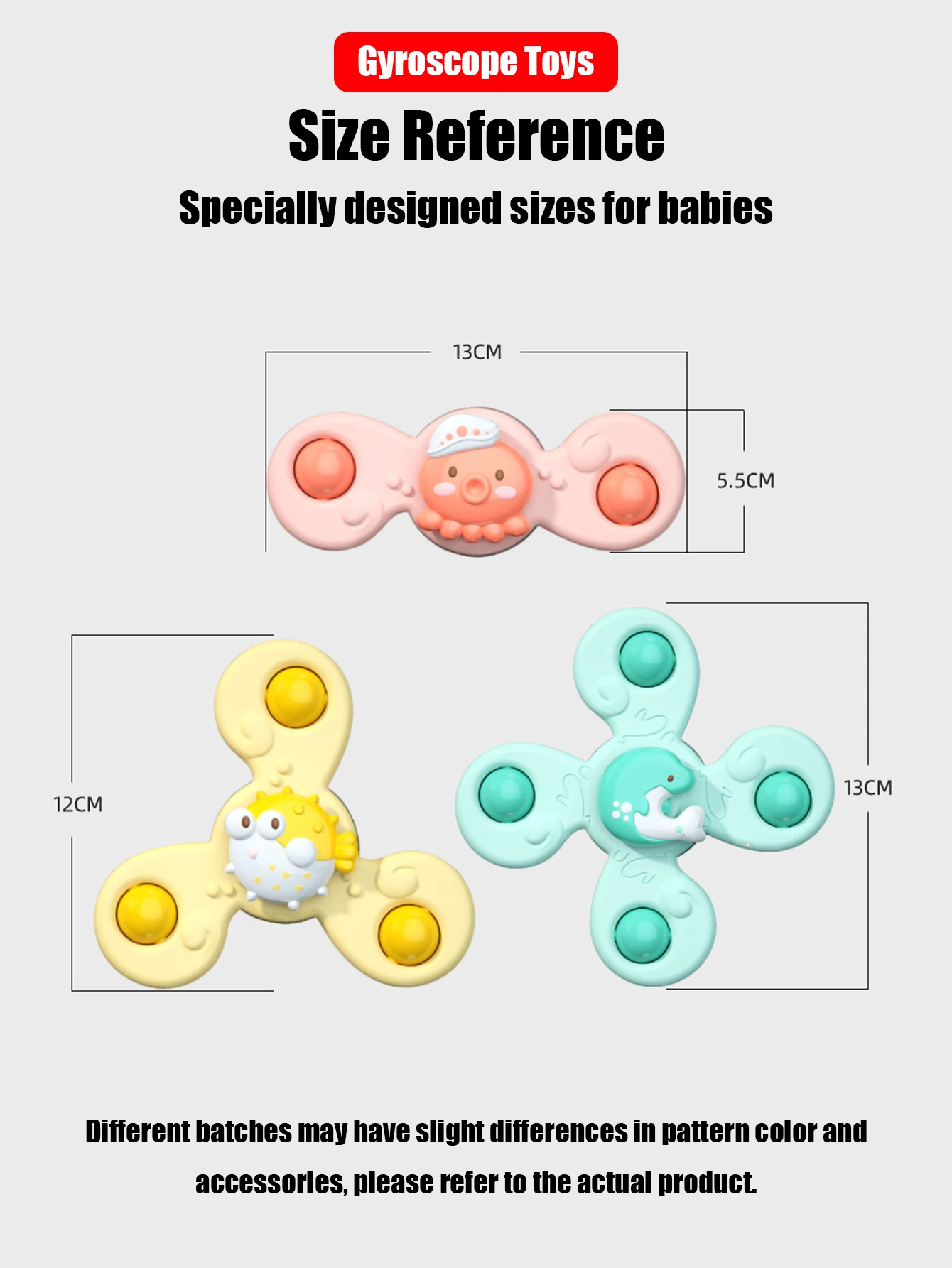 3 teile/satz Baby Bad Spielzeug lustige Bad Sauger Spinner Saugnapf Cartoon Rasseln zappeln Lernspiel zeug für Kinder Jungen Geschenk