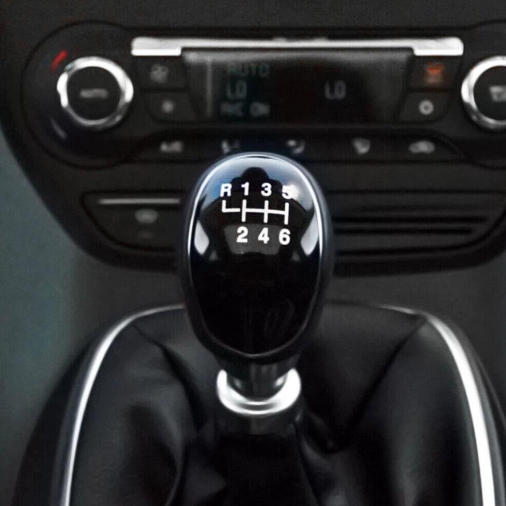 Gałka dźwigni zmiany biegów 5/6 prędkości do FORD Mondeo Mk4 S-Max C-Max Focus Mk2 Kuga Skórzana dźwignia zmiany biegów Ramię Headball Akcesoria samochodowe