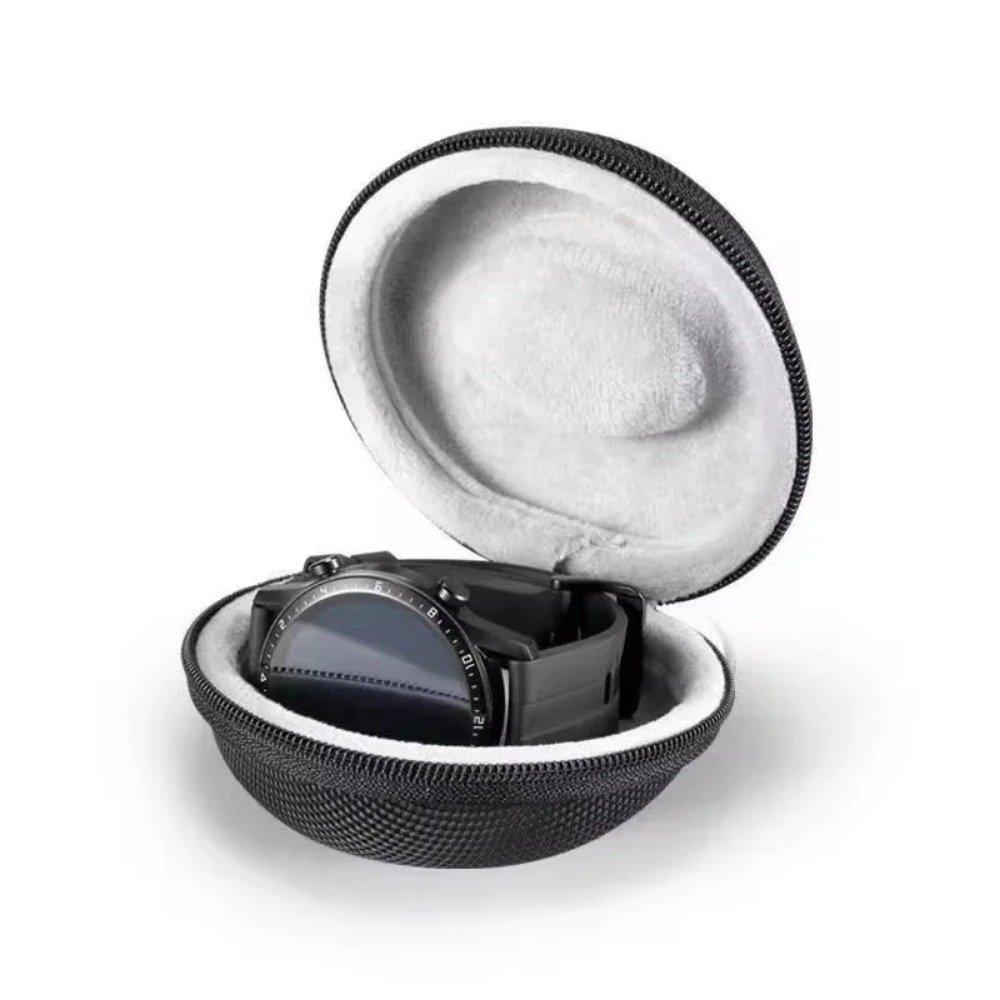 Custodia da viaggio portatile in EVA per orologio singolo, scatola portaoggetti per orologio, supporto per orologio impermeabile per smartwatch, contenitore con cerniera