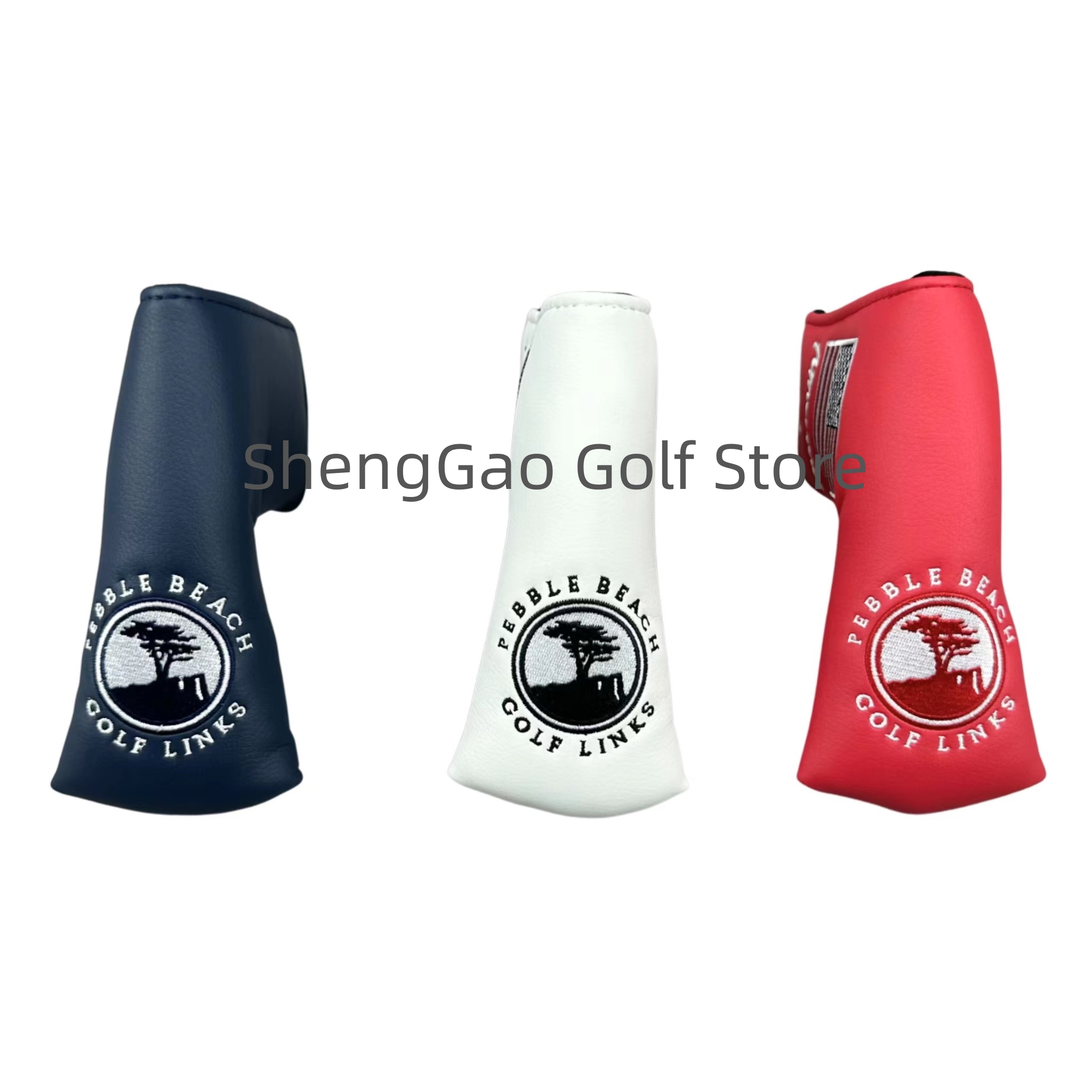 1pc Golf Putter Abdeckung PU Leder Verschluss Kiefer Muster Golf Club Abdeckung Klinge Putter Abdeckung Protector