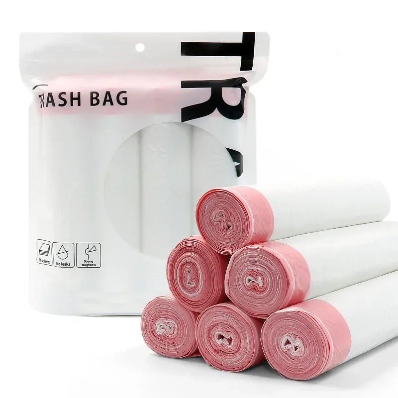 Disposable Trash Bags with Drawstrings for Home, Kitchen, Dormitory, Living Room - Choose from 3 Sizes