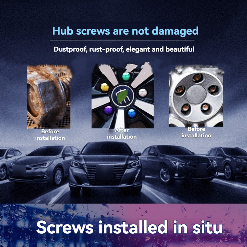 20Pcs Universal Anti-Rust 17/19/21mm Chrome Glossy ABS Auto Trim Tyre Wheel Nut Screw Bolt Protection Covers Cap Car Accessories