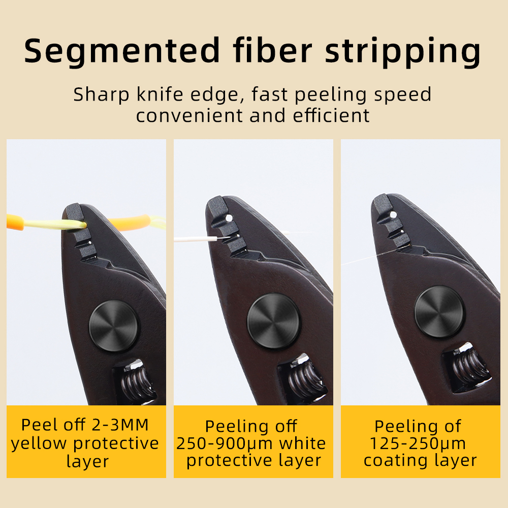 SAIVXIAN CFS-3 3 포트 광섬유 스트리퍼 플라이어 FTTH 도구 용 와이어 스트리퍼 광학 스트리핑 플라이어 도구