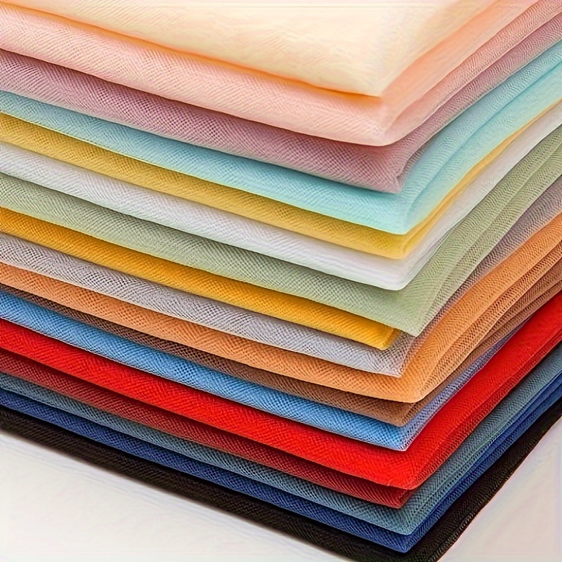 30 Farben frischer Tüll-Netzstoff, weiches Kleid, Dekoration, Rock, Saum, Stoff, Schleier, Kopfschmuck, Designer-DIY-Stoff