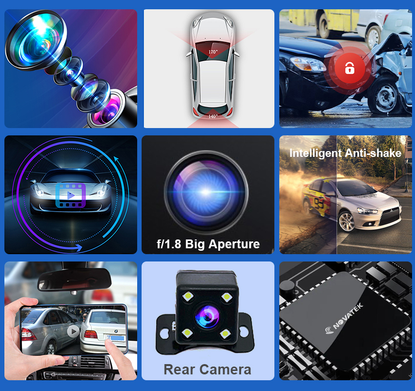 Mới! Cắm Xe DVR WiFi Dash Cam Camera 170 ° FOV Cho VOLVO XC90 XC60 XC40 S90 V90 S60 v60 C40 Cho Polestar 2 Dashcam 1080P