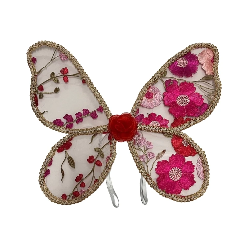 Y1UB Angelic Ren Wing Enchantes Ren Cánh Bướm Theo Chủ Đề Thiên Thần Phụ Kiện Chụp Ảnh cho Bé Tưởng Tượng Ăn Mặc