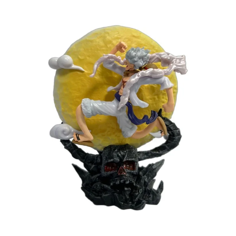 Een Stuk Luffy Nika Run To The Moon Nachtlampje Action Figure Anime Figuur Joy Boy Standbeeld Model Collectie Kinderen Speelgoed Geschenken