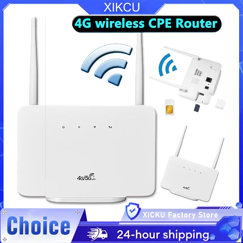 Enrutador inalámbrico 4G, enrutador 4G de 300Mbps, módem inalámbrico, antena externa con ranura para tarjeta Sim, enchufe europeo para viajes en casa y trabajo