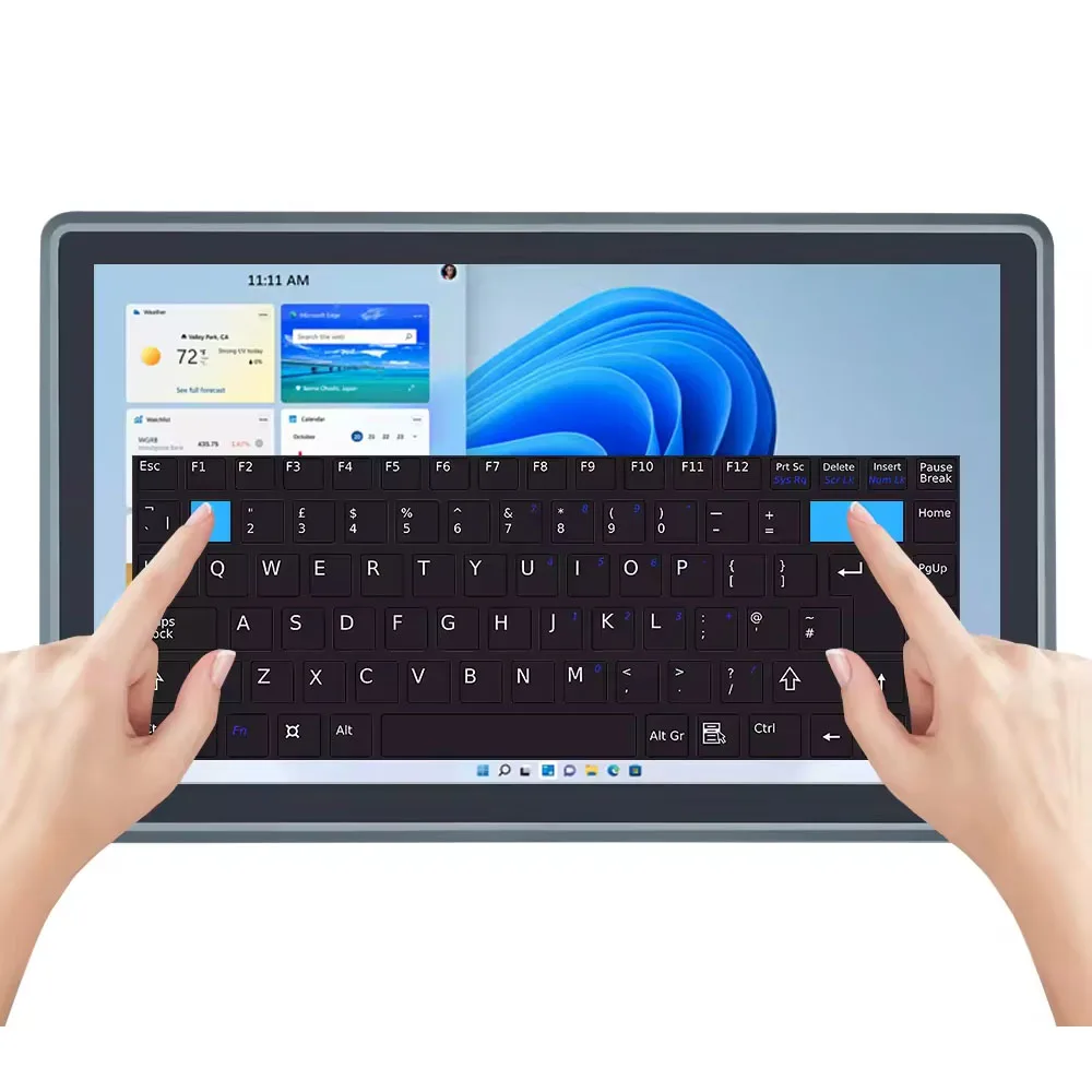 Partaker 21,5 Zoll Industrie-PC IP65 Frontplatte Intel I7 10810U I5 10310U J6412 TPM2.0 RS232 DDR4 2xLAN Touchscreen-Computer