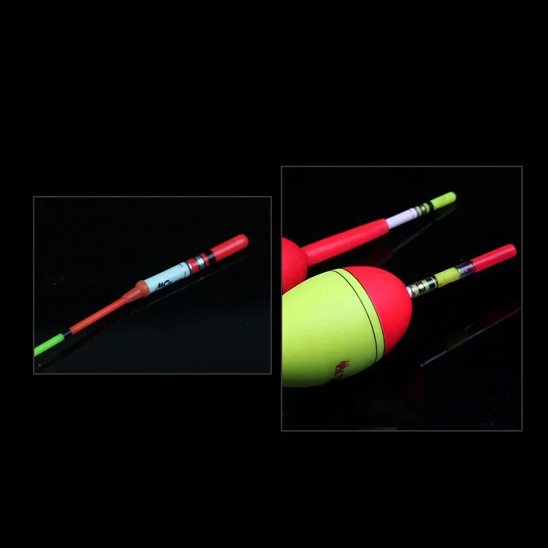 10 Uds. Palos de luz verde/rojo funciona con batería CR322 lámpara LED barra de luz luminosa accesorio de aparejos de pesca nocturna J553