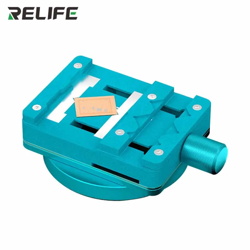 RELIFE RL 601I Bo Mạch Chủ Chip Sửa Chữa Mini Xoay Đèn Có Thể Tháo Rời Bàn Xoay Điện Thoại PCB Đa Chức Năng Kẹp Chip BGA Jig
