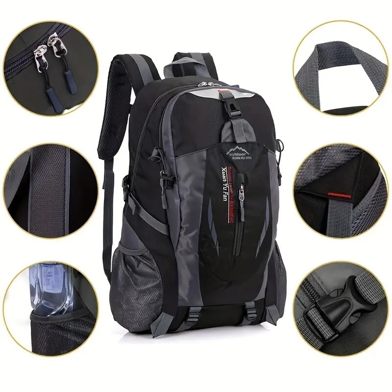 Mochila al aire libre para hombre, mochila de viaje de gran capacidad, ligera, informal, para senderismo, bolsa deportiva impermeable para viaje y montañismo