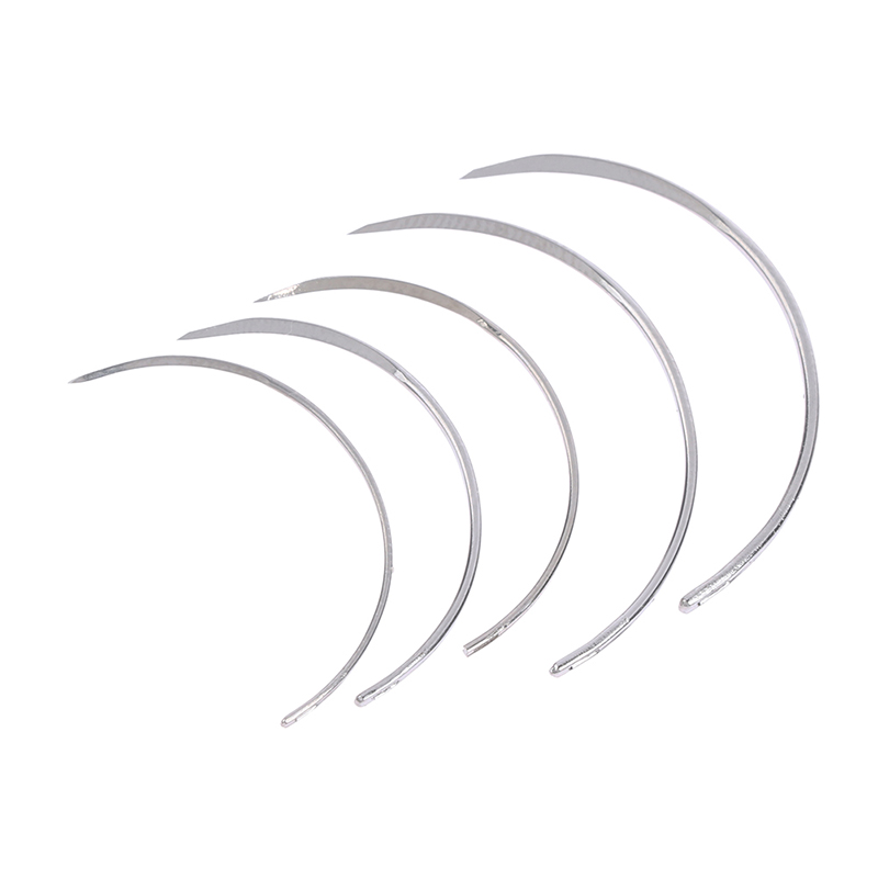 10pcs/packs Durable Metal 1/2 Corner Medical Needle Suture Surgical Tool Double Eyelid Medical Science