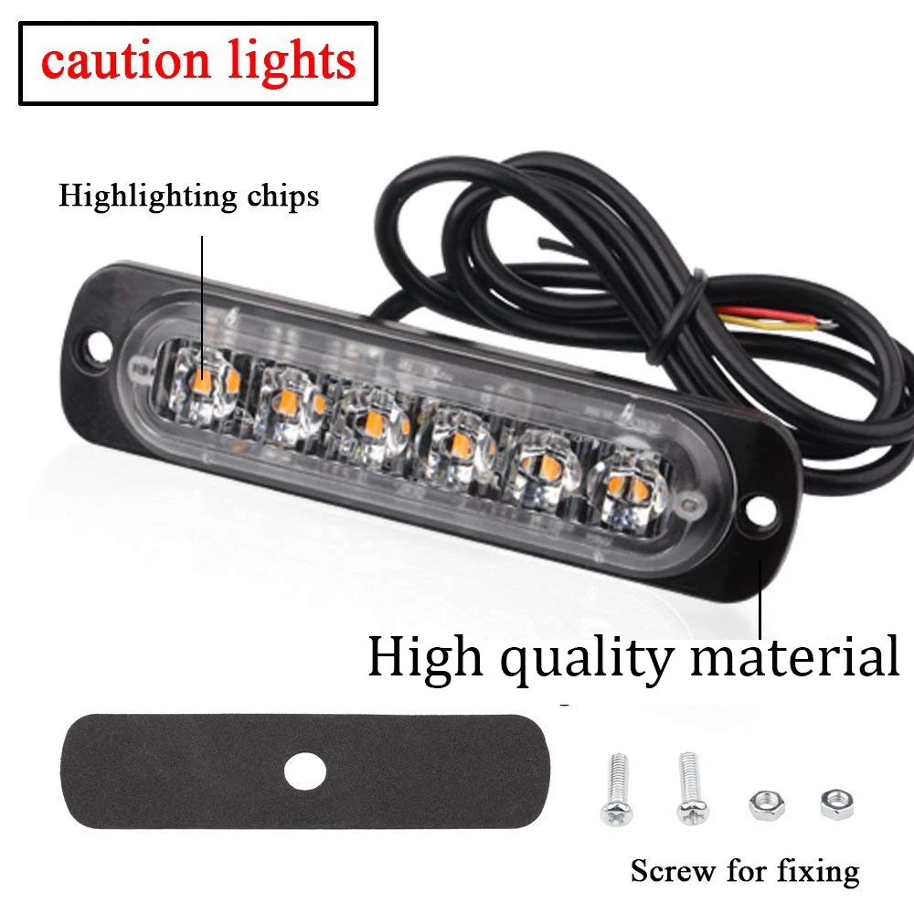 12/24V Led Knipperlicht waarschuwing baken lamp LED Trailer verlichting vrachtwagen van motorfiets Strobe signaal lamp ultradunne baken licht