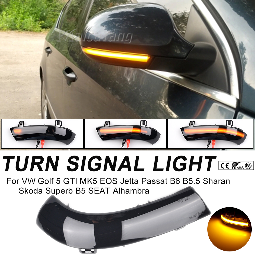 Dynamiczny kierunkowskaz LED do Volkswagena GOLF 5 GTI plus MK5 Jetta Passat B6 B5.5 Variant EOS Sharan do VW arrow light