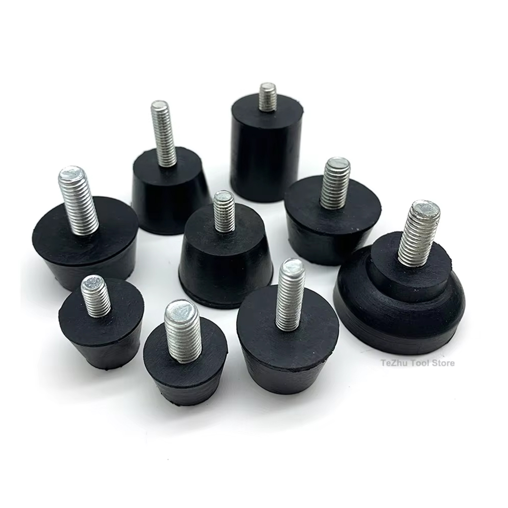 Rubber Verstelbare Voeten Pad Met Schroef M6 M8 M10 Tafel Stoel Balck Stelvoet Pad Meubilair Been Anti-shock bescherming
