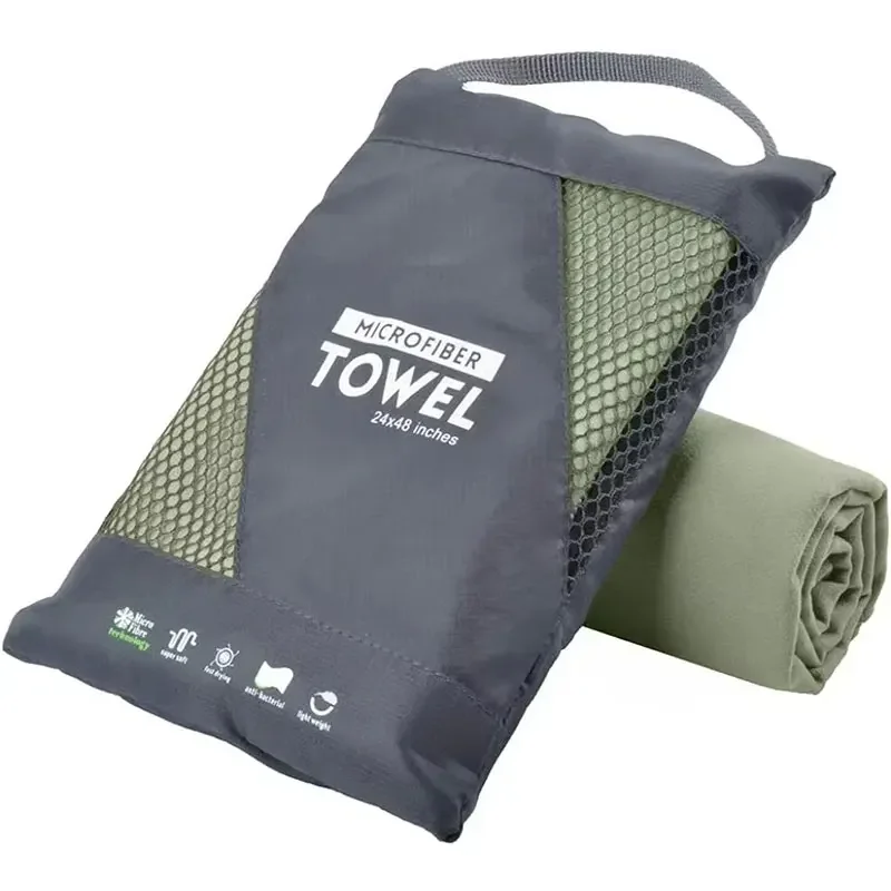 Toalla de microfibra de secado rápido: ultraabsorbente, compacta y resistente a la arena para gimnasio, playa, viajes y natación, toalla deportiva liviana