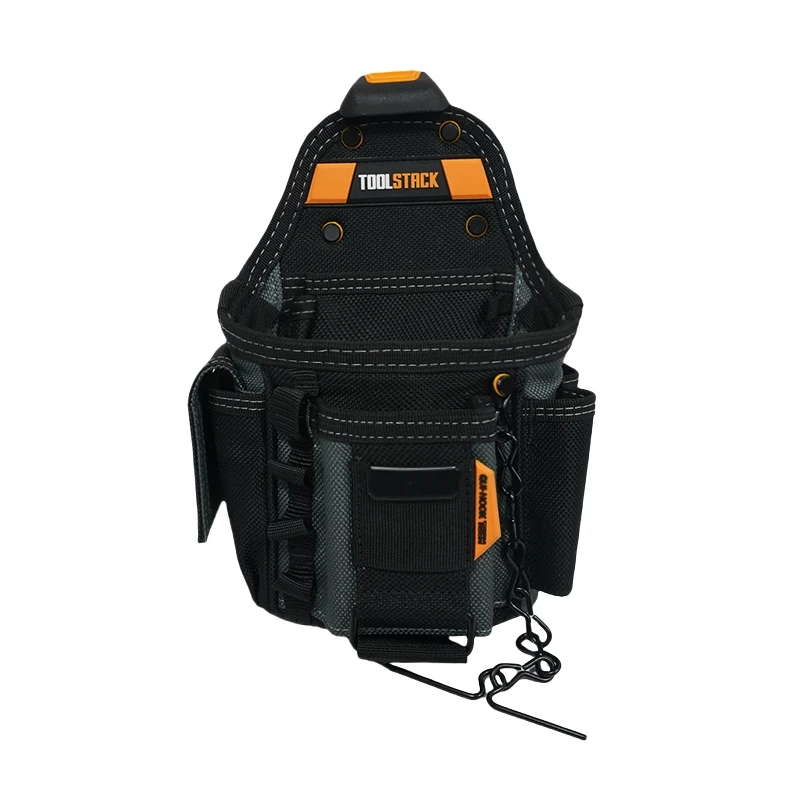 TOOLSTACK Multifunktionale Elektrikertasche, hochwertiges, langlebiges Werkzeugset an der Taille, praktische Aufbewahrungstasche für kleine Werkzeuge mit Schnellhaken