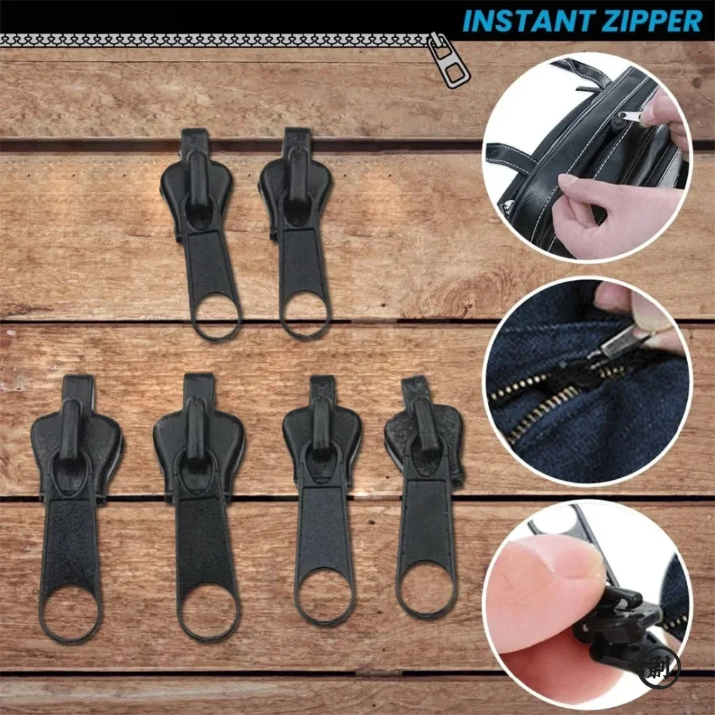 Kit di riparazione cerniera universale istantanea in 3 dimensioni, cursore con cerniera di ricambio, denti, salvataggio, cucito, vestiti, cerniere, accessori per utensili
