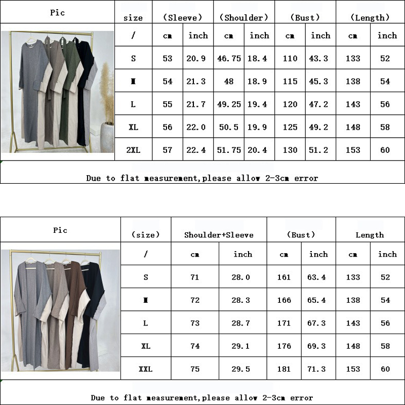 Abaya musulmana Eid Ramadán cerrada o abierta Dubai moda de lujo costura turca elegante Kebaya Kaftan bata islámica ropa