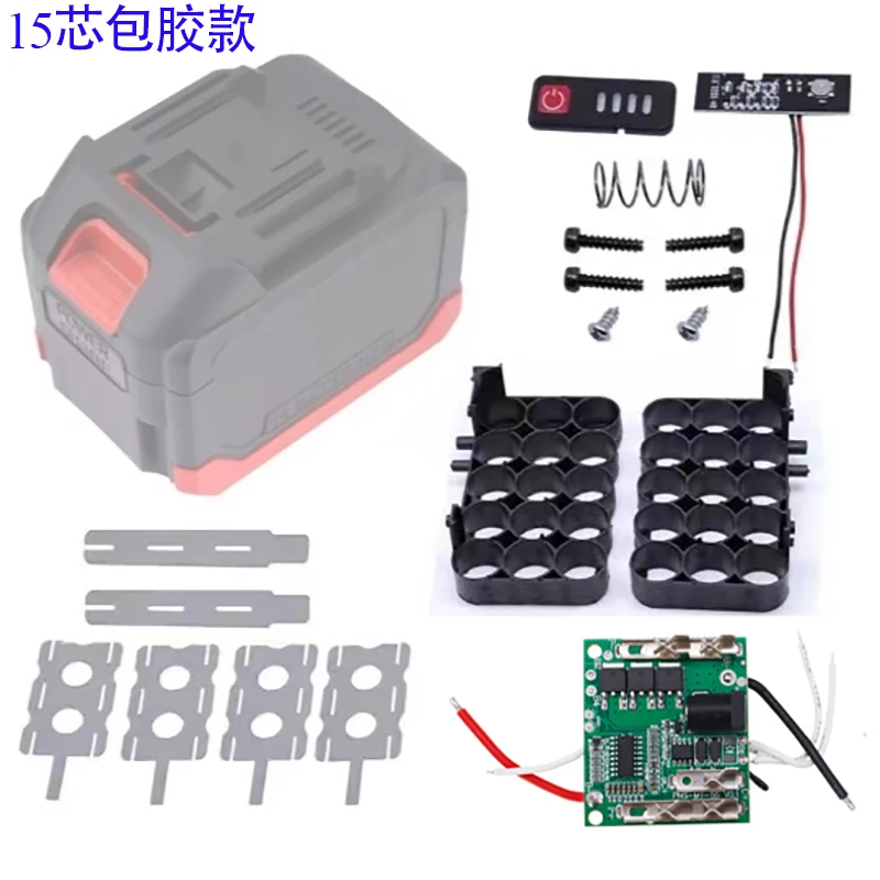 10/15/20 Cores Plastic Battery Case Storage Box Shell PCB Charging Board For Makita Battery Case Power Tool Accessories