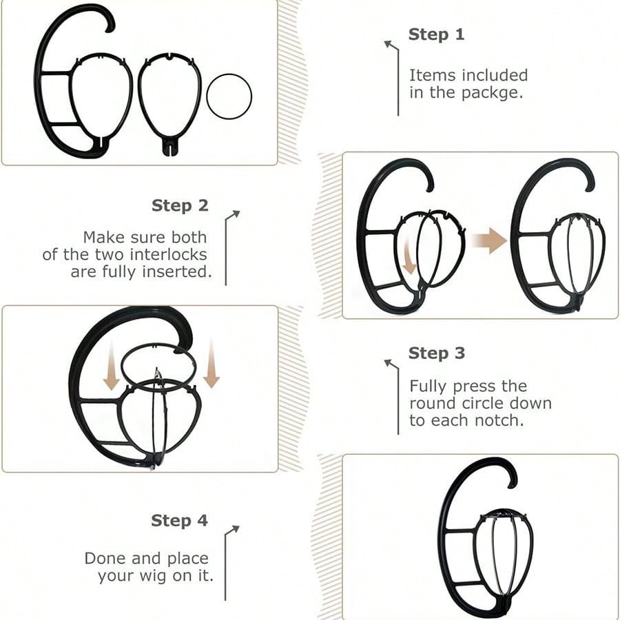15-inch pruikenhanger, draagbare hangende pruikenhouderstandaard, opvouwbare pruikendisplayhanger, pruikenrek voor meerdere pruiken en hoeden