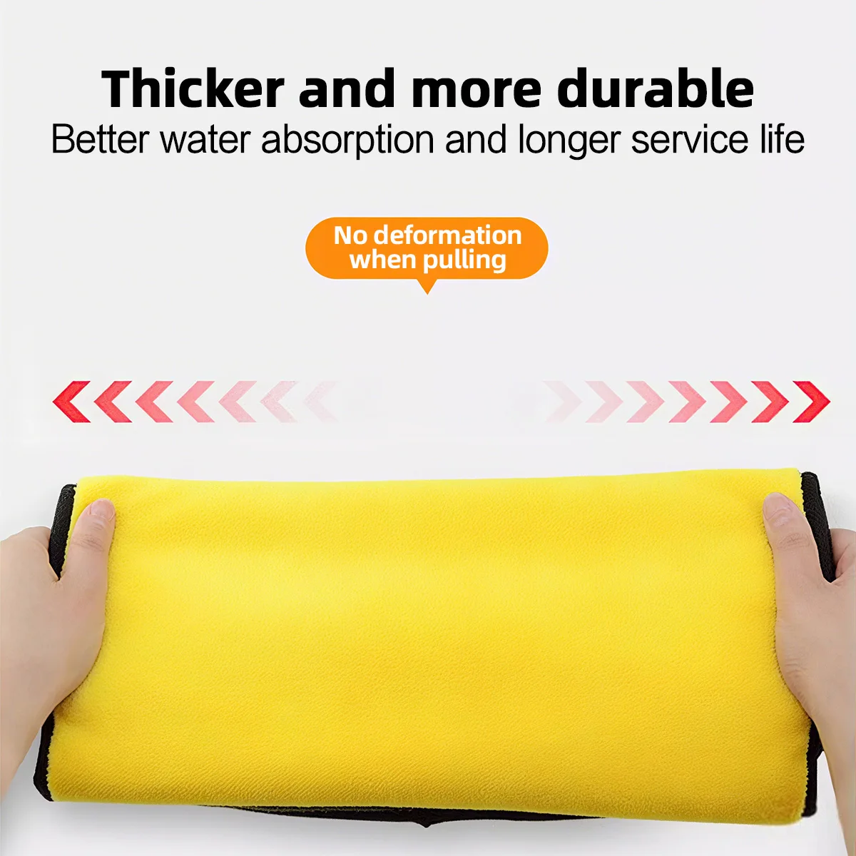 Coral Fleece Double Sided Car Cleaning Towel Quick Drying Waterproof and Oil Resistant Super Absorbent Without Leaving Traces