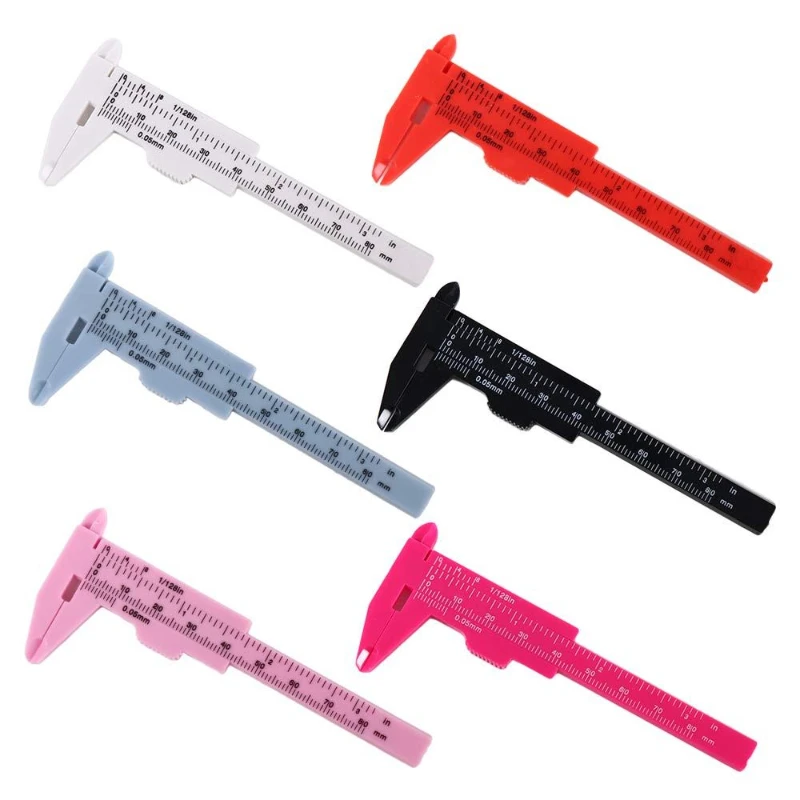 Tragbare 80mm Kunststoff Augenbrauen Messung Messschieber Tattoo Microb lading Bremssattel Lineal Permanent Make-up Messwerk zeuge