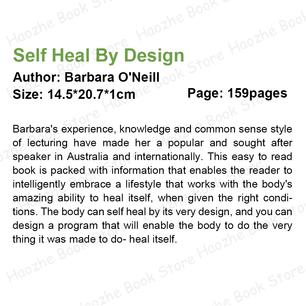 Self Heal By Design- The Role Of Micro-Organisms For Health By Barbara O'Neill English Book Paperback