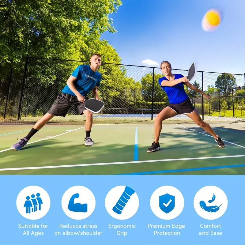 Jo Sigur Mod Ta-15 Pro Player Edition Pickleball Paddle 16 mm dikte Koolstofvezel Fabriek Direct Hoge kwaliteit voor training