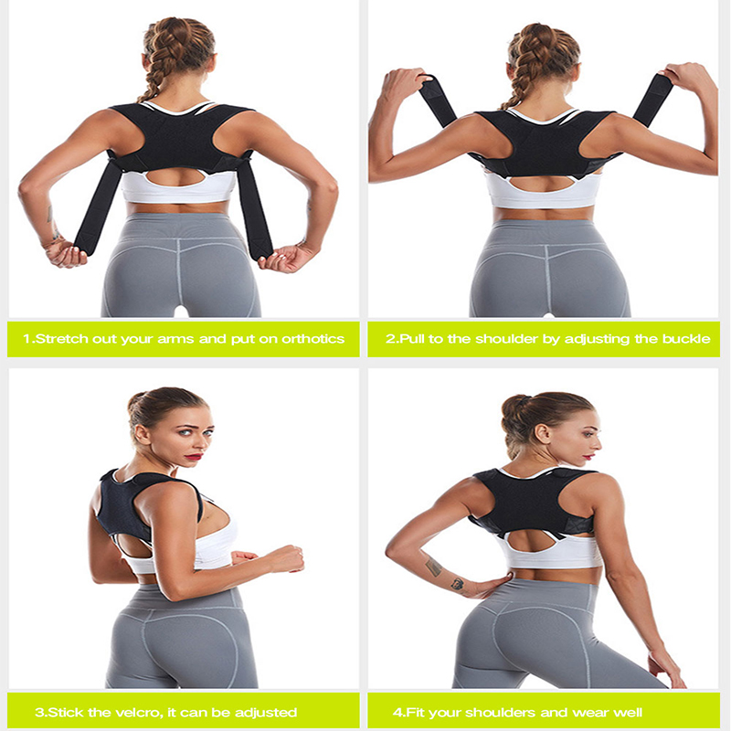 Corrector de postura ajustable, soporte médico para espalda, Corrector de soporte para hombros, prevención de espalda jorobada, cuidado de la salud