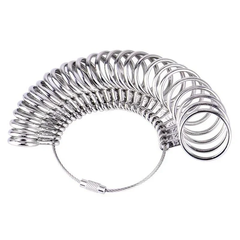 Metall Ring Sizer Messwerkzeug Set Gauge Dorn Stick Finger Werkzeug Schmuckherstellung Ausrüstungen Zubehör