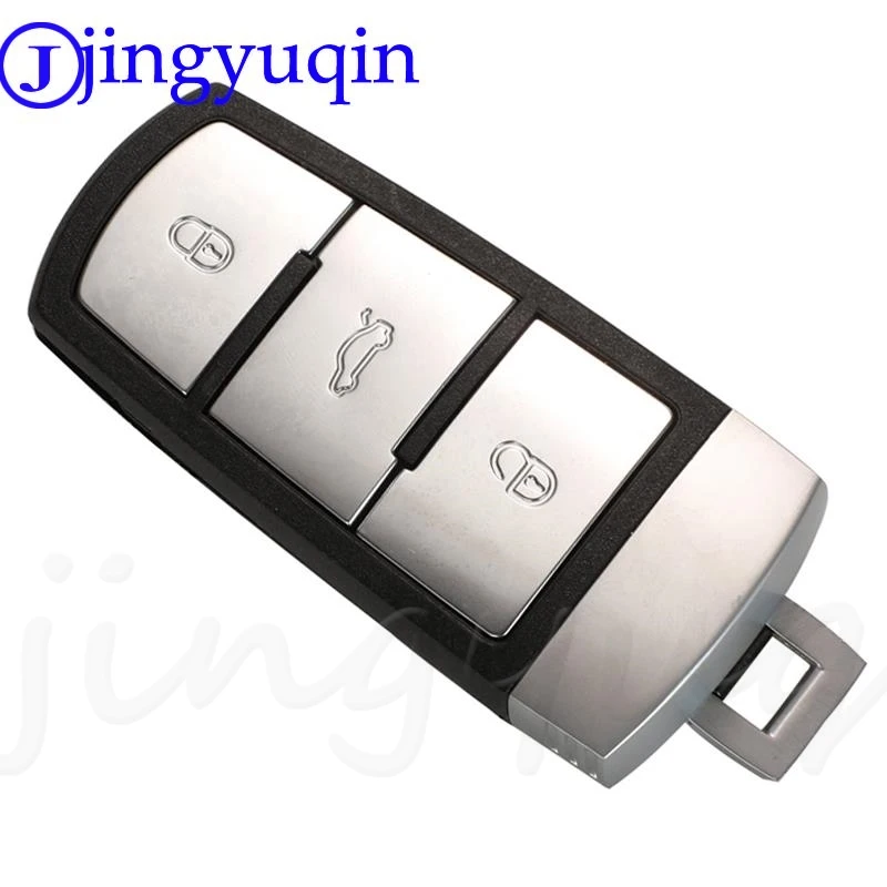 Jingyuqin 3 Nút Lật Xe Thông Minh Điều Khiển Từ Xa Key Fob Với ID48 Chip 3C0959752BA 433MHZ ID48 Cho VW Passat B6 3C B7 Magotan CC