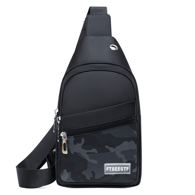 カジュアルオックスフォード布クロスボディバッグ男性のための韓国スタイルの携帯電話チェストバッグファッショナブルな小さなバックパックシングルショルダーバッグ