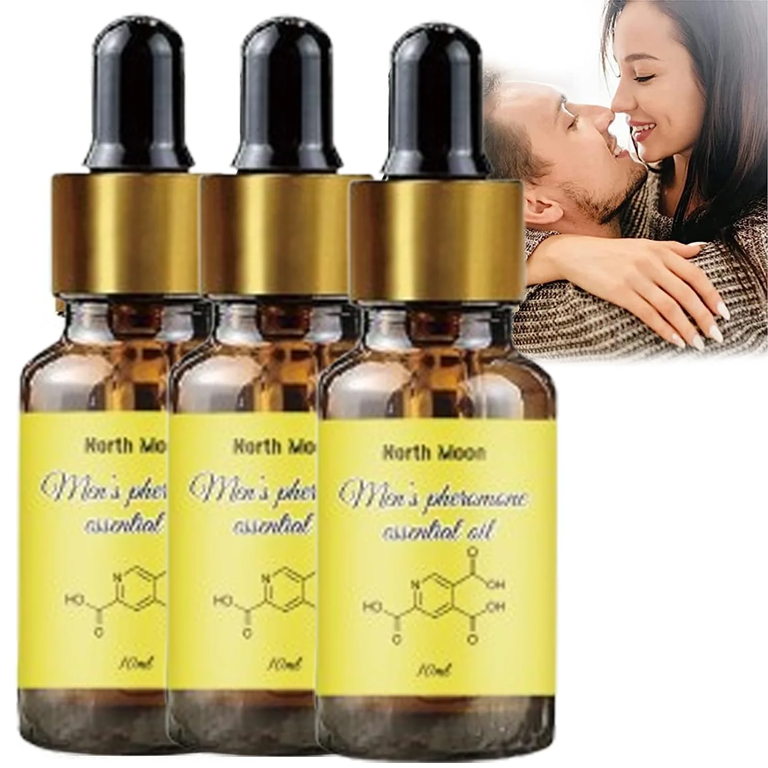 Óleo essencial de feromônio masculino, fragrância de essência corporal refrescante natural de longa duração, atrai mulheres em fragrâncias, produto sexy