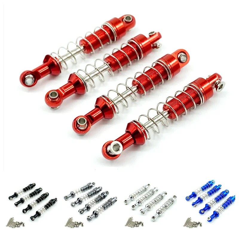 WPL C14 C24 MN D90 D91 D96 D99 D99S MN90 MN98 MN99S 4pcs โลหะโช้คอัพ Damper RC รถอัพเกรดอะไหล่อุปกรณ์เสริม
